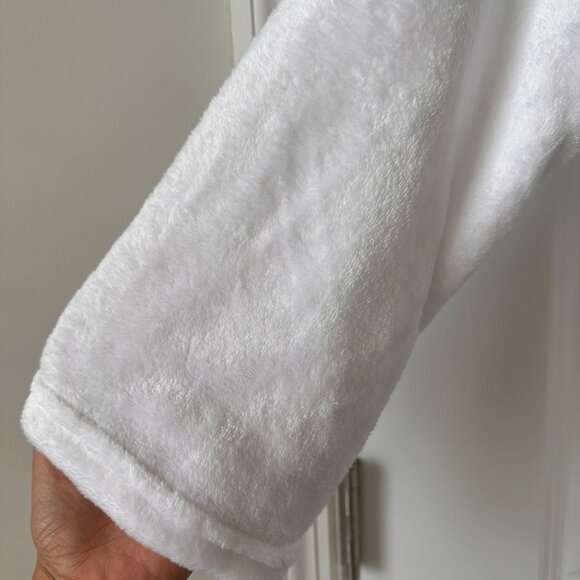 Montblanc White Unisex Bathrobe Super Soft Plush NWT One size - Picture 4 of 8